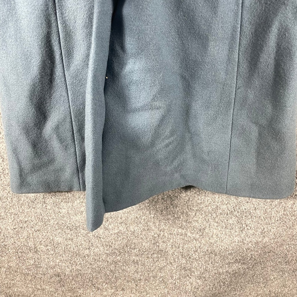 Vintage Sears JR Bazaar Coat Womens Small Blue Wool Blend Long Button Front 70s - Picture 15 of 15